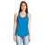 Next Level Women's Turquoise Gathered Racerback Tank