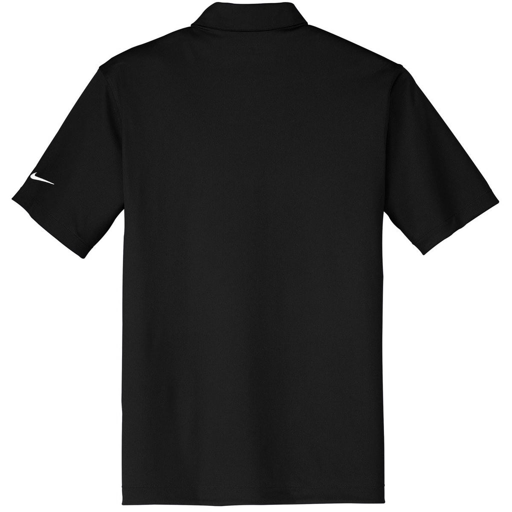 Nike Men's Black Dri-FIT Short Sleeve Vertical Mesh Polo