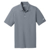 Nike Men's Grey Dri-FIT Short Sleeve Vertical Mesh Polo