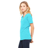 Bella + Canvas Women's Turquoise Relaxed Jersey Short-Sleeve V-Neck T-Shirt