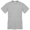 Next Level Unisex Snow Heather Grey Sueded Snow Crewneck T-Shirt