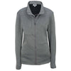 Edwards Women's Grey Heather with Black Fleece Performance Tek Jacket