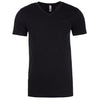 Next Level Men's Black Premium Fitted Sueded V-Neck Tee