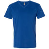 Next Level Men's Cool Blue Premium Fitted Sueded V-Neck Tee