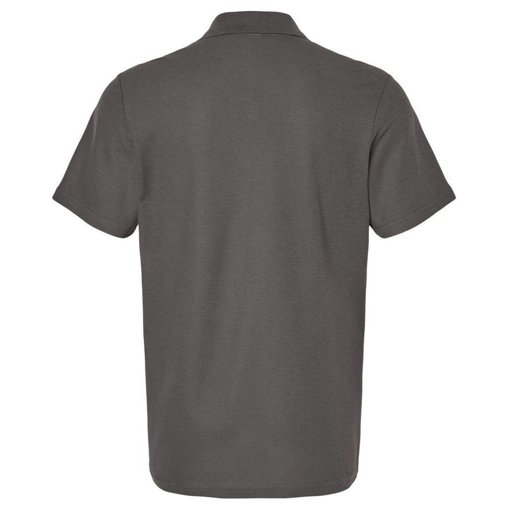 Gildan Men's Charcoal Softstyle Adult Pique Polo