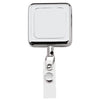 BIC Silver Square Metal Retractable Badge Holder