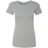 Next Level Women's Dark Heather Grey CVC Crew Tee