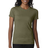 Next Level Women's Military Green CVC Crew Tee