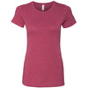 Next Level Women's Scarlet CVC Crew Tee