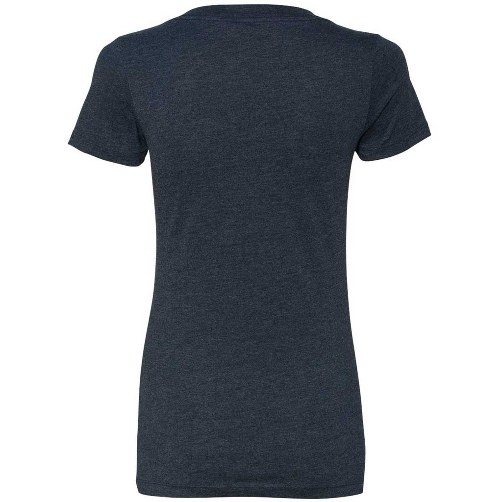 Next Level Women's Midnight Navy CVC Deep V Tee