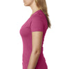 Next Level Women's Raspberry CVC Deep V Tee