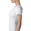 Next Level Women's Heather White Triblend Crew