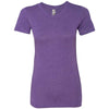 Next Level Women's Purple Rush Triblend Crew