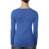 Next Level Women's Vintage Royal Triblend Long-Sleeve Scoop Tee