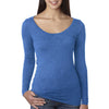 Next Level Women's Vintage Royal Triblend Long-Sleeve Scoop Tee