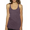 Next Level Women's Vintage Purple Triblend Racerback Tank