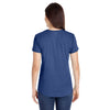 Anvil Women's Heather Blue Triblend Scoop Neck T-Shirt