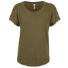 Next Level Women's Military Green Triblend Dolman