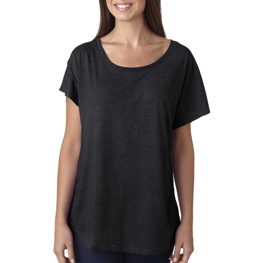 Next Level Women's Vintage Black Triblend Dolman