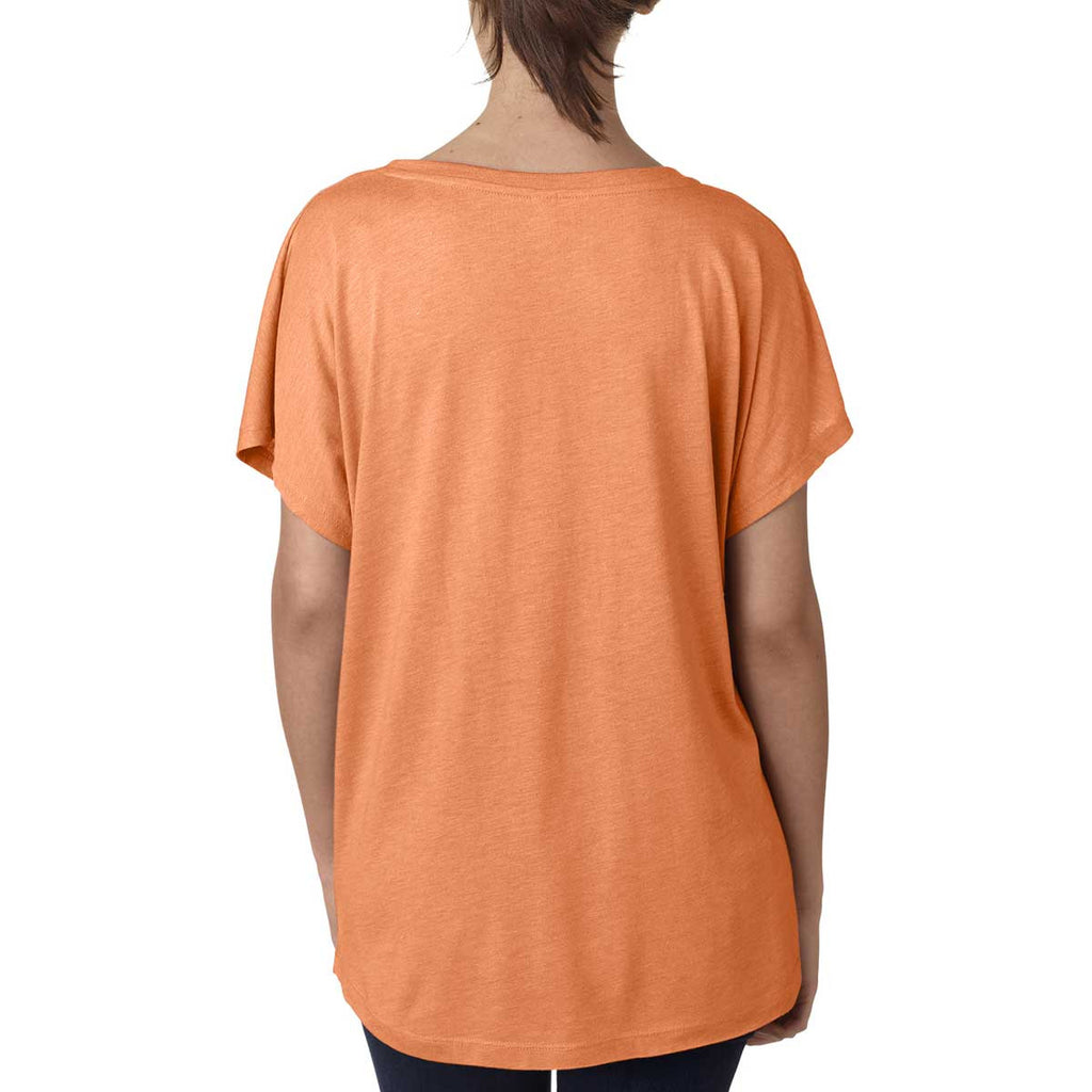 Next Level Women's Vintage Light Orange Triblend Dolman