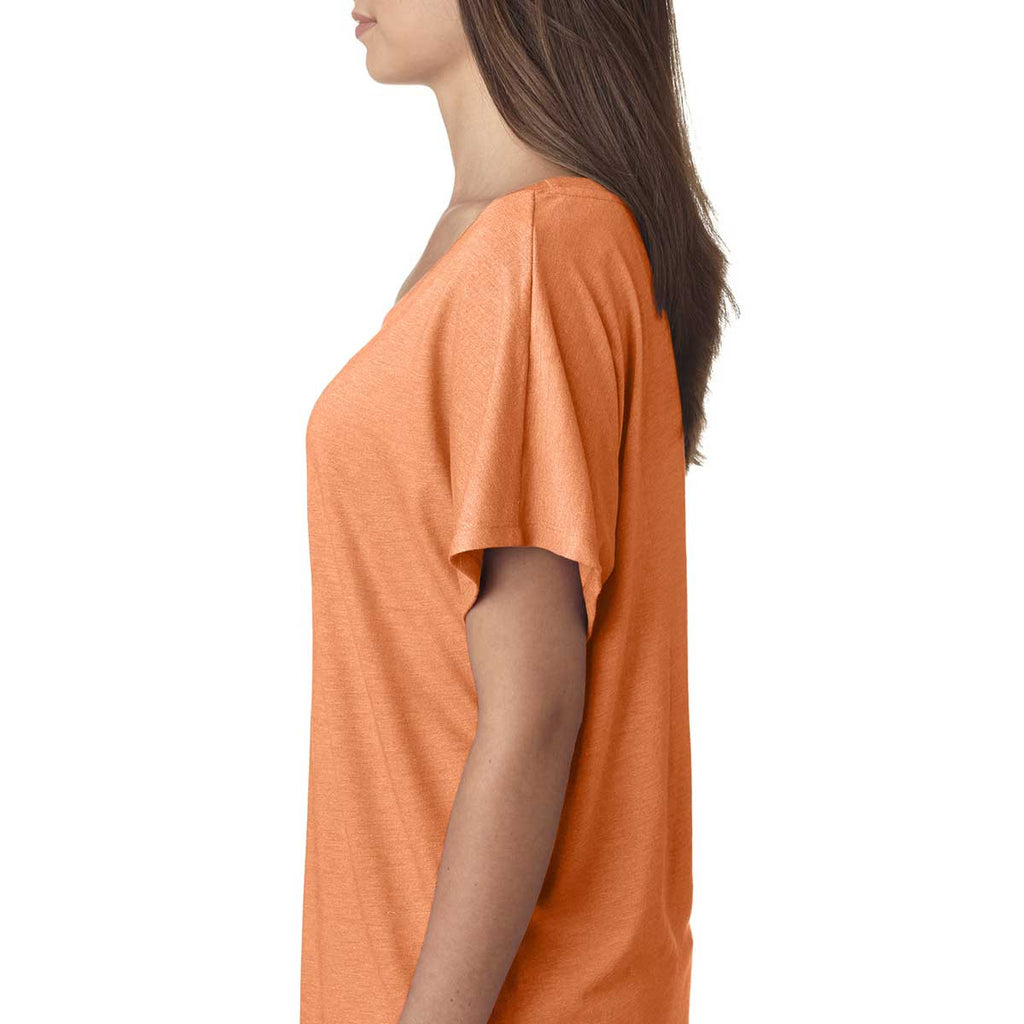 Next Level Women's Vintage Light Orange Triblend Dolman