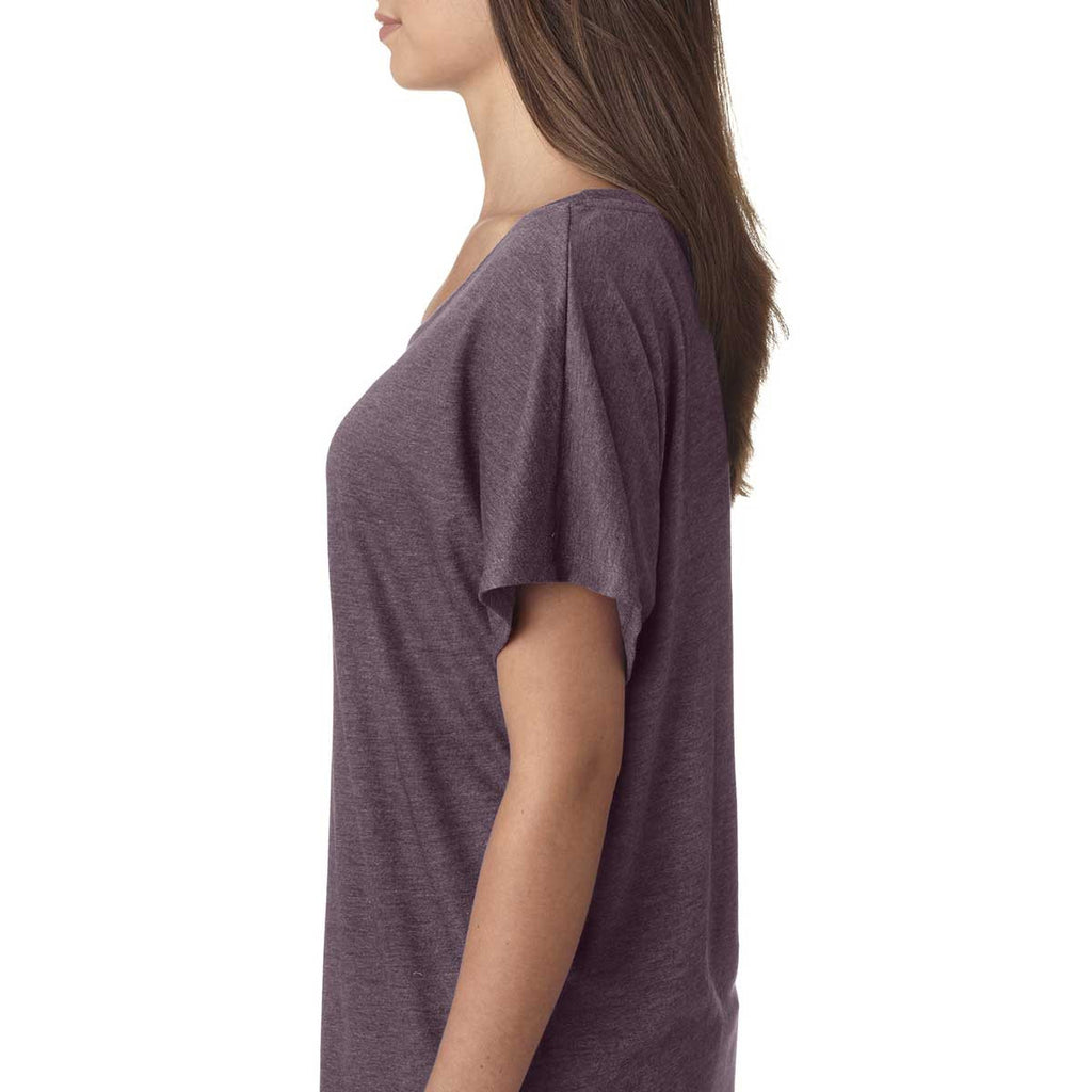 Next Level Women's Vintage Purple Triblend Dolman