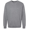 LAT Unisex Granite Heather Elevated Fleece Crewneck Sweatshirt