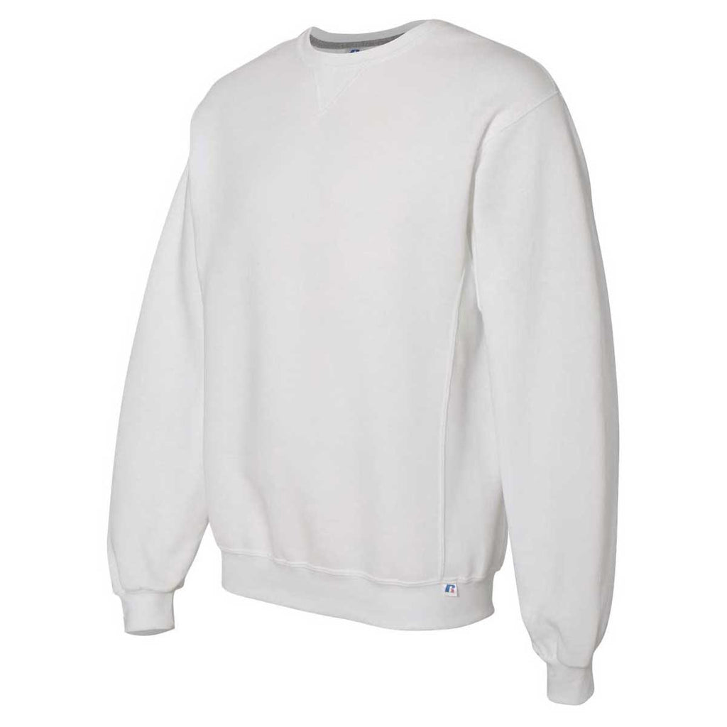 Russell Athletic Men's White Dri Power Crewneck Sweatshirt