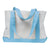 UltraClub White/Light Blue P&O Cruiser Tote