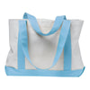 UltraClub White/Light Blue P&O Cruiser Tote