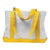 UltraClub White/Yellow P&O Cruiser Tote