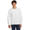 Jerzees Men's White Eco Premium Blend Crewneck Sweatshirt