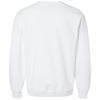 Jerzees Men's White Eco Premium Blend Ring-Spun Crewneck Sweatshirt