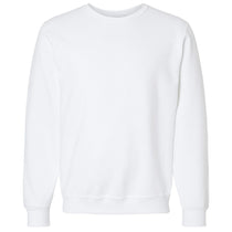 Jerzees Men's White Eco Premium Blend Ring-Spun Crewneck Sweatshirt