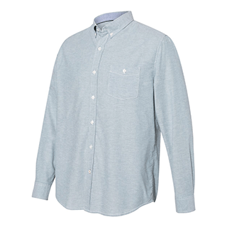 Weatherproof Men's Blue Aqua Vintage Stretch Brushed Oxford Shirt