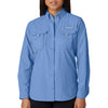 Columbia Women's White Cap Blue Bahama L/S Shirt