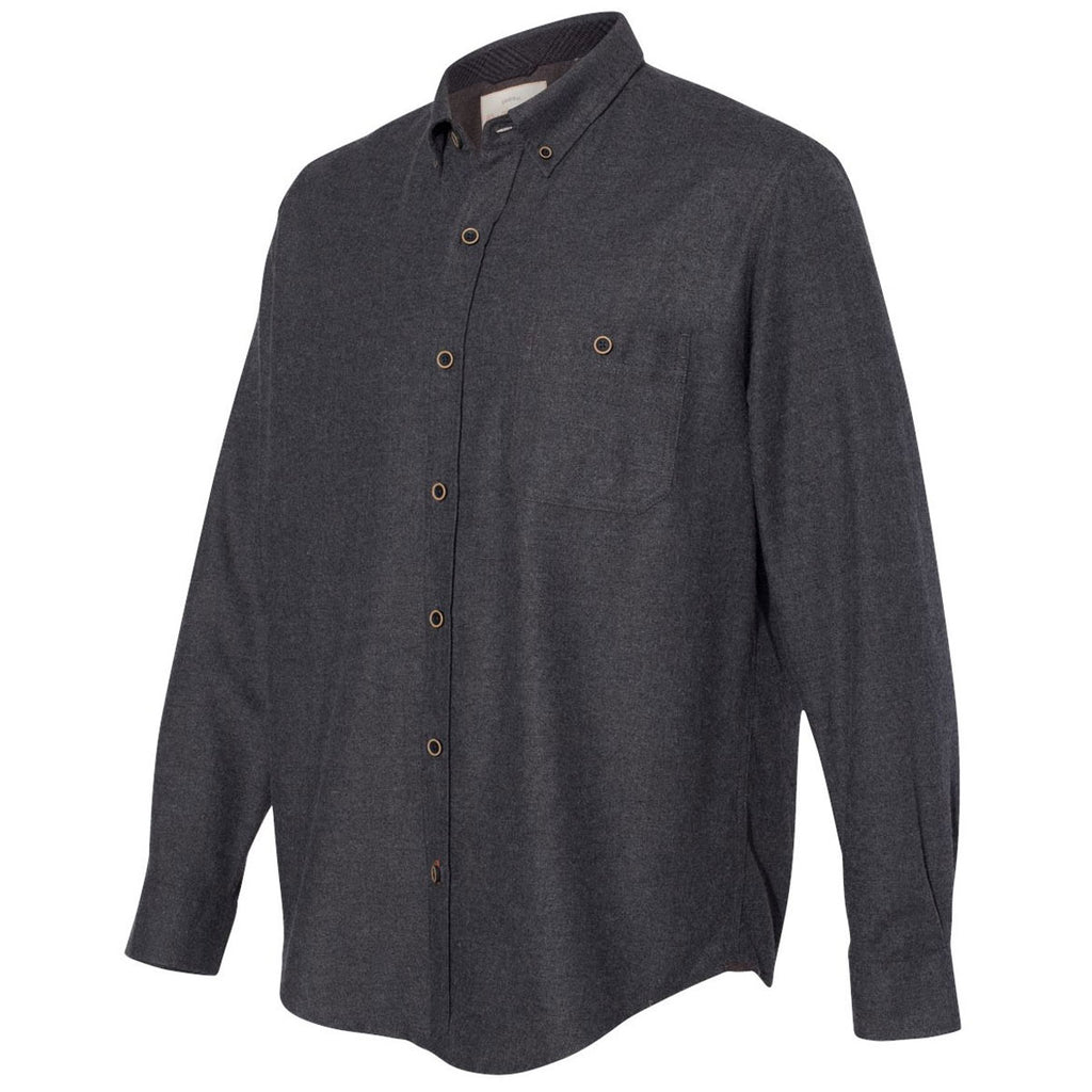 Weatherproof Men's Meteorite Vintage Brushed Flannel Solid Shirt