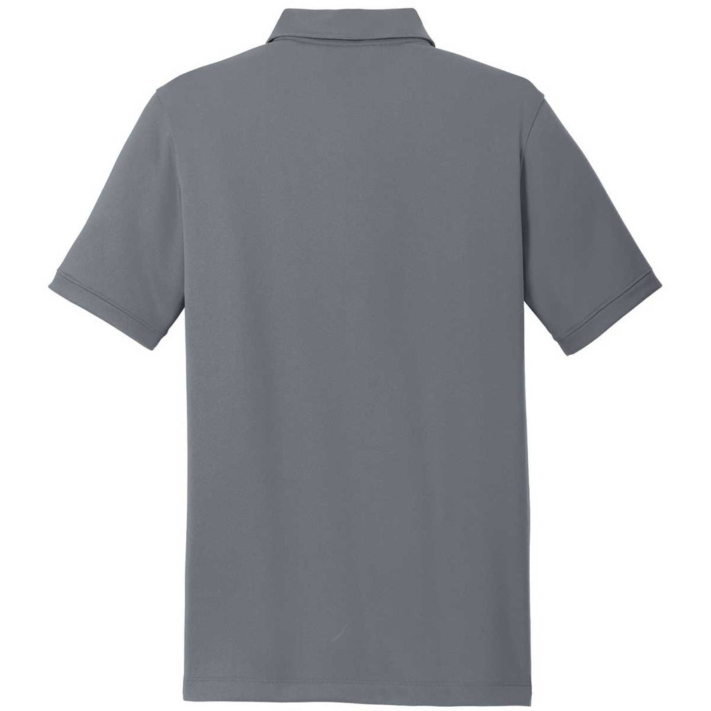 Nike Men's Dark Grey Dri-FIT Solid Icon Pique Polo