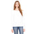 Bella + Canvas Women's Solid White Triblend Wide Neck Sweatshirt