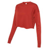 BELLA + CANVAS Women's Brick Cropped Crew Fleece