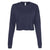 BELLA + CANVAS Women's Navy Cropped Crew Fleece