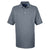 UltraClub Men's Charcoal Platinum Honeycomb Pique Polo