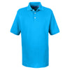 UltraClub Men's Coast Platinum Honeycomb Pique Polo