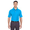 UltraClub Men's Coast Platinum Honeycomb Pique Polo