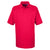 UltraClub Men's Red Platinum Honeycomb Pique Polo