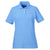 UltraClub Women's Bimini Blue Platinum Honeycomb Pique Polo