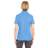 UltraClub Women's Bimini Blue Platinum Honeycomb Pique Polo