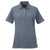 UltraClub Women's Charcoal Platinum Honeycomb Pique Polo