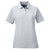 UltraClub Women's Heather Grey Platinum Honeycomb Pique Polo