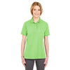 UltraClub Women's Light Green Platinum Honeycomb Pique Polo